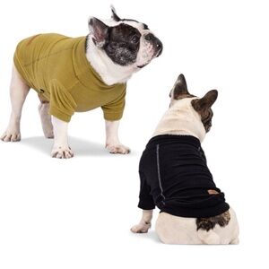 FITWARM Pets Fleece Dog Sweater Trio (3) Colors Olive/ Black/Cream NWOT Size XS